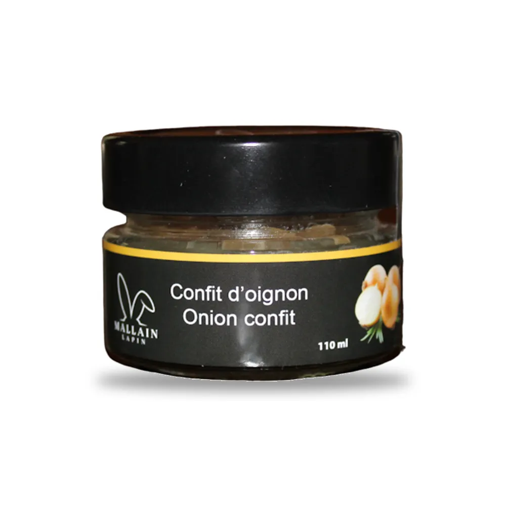 Confit d’oignon Mallain Lapin, pot de 110 ml