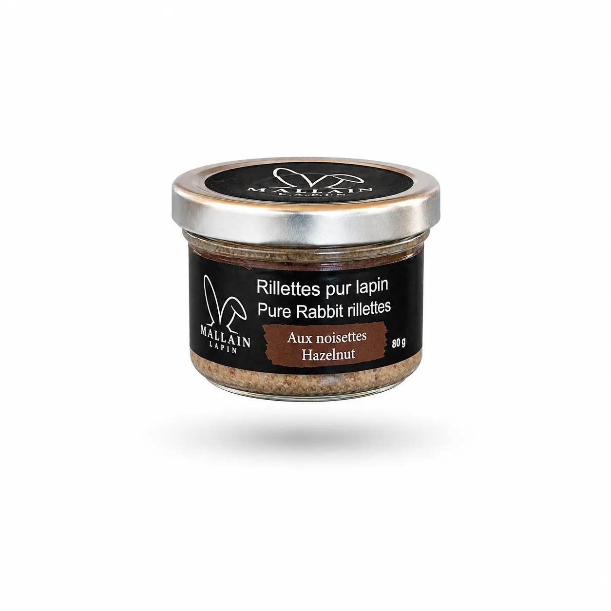 Rillettes pur lapin aux noisettes