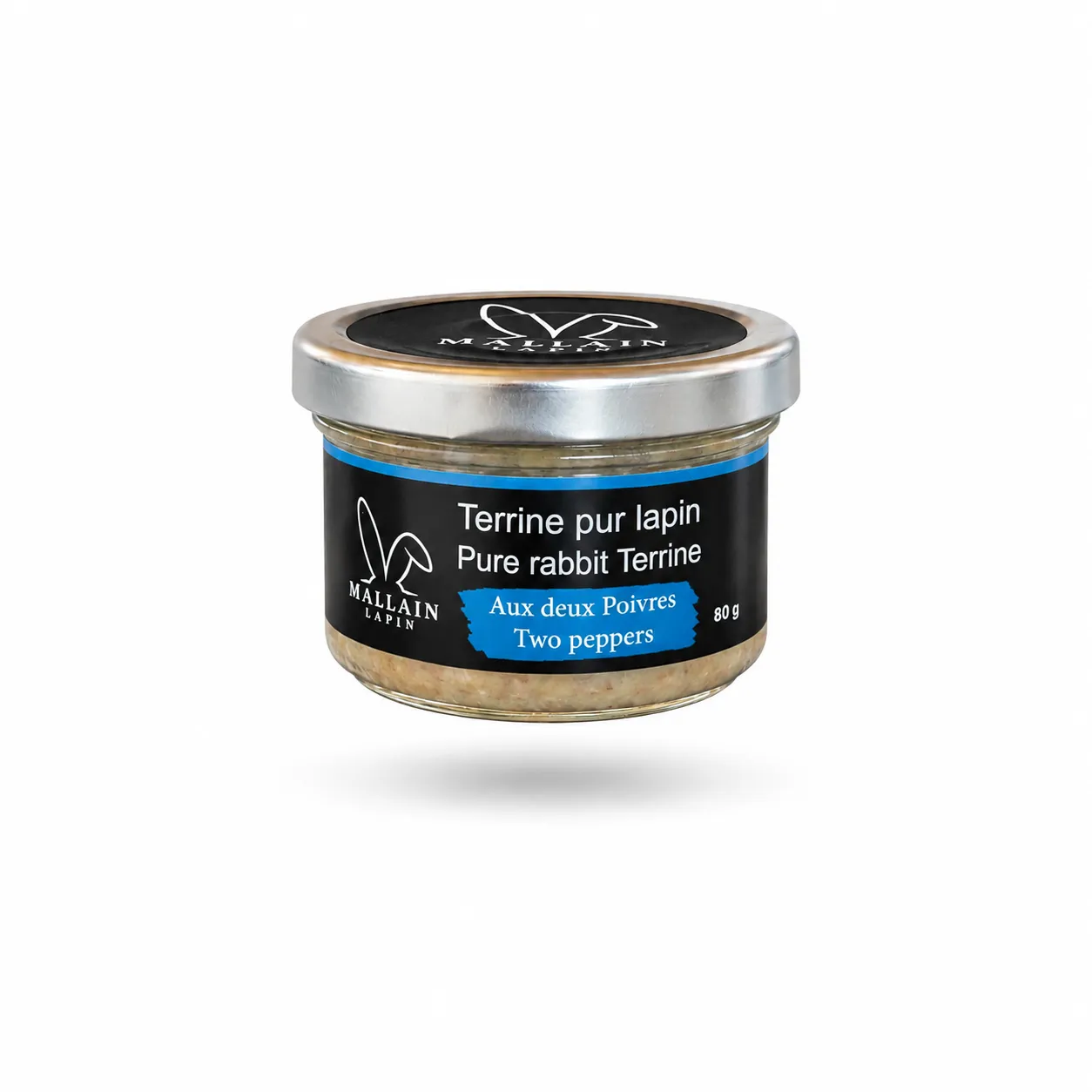 Terrine pur lapin aux deux poivres